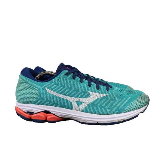 Mizuno Shoes Womens 12 Athletic Trainers Running Waveknit R2 Sport Performance - Picture 2 of 15